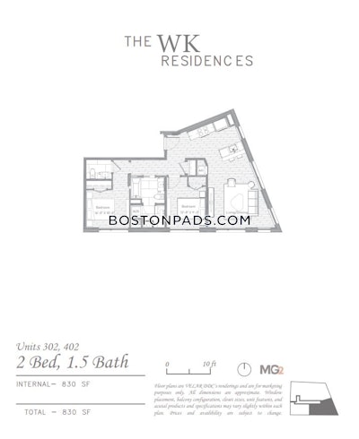 East Boston Apartment for rent 2 Bedrooms 1.5 Baths Boston - $3,900 No Fee